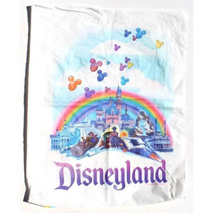 Vintage Plastic Disneyland Plastic Bag Gift Souvenir Shop Walt Disney Company